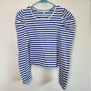 Rebecca Minkoff Blue and White Striped Blouse
